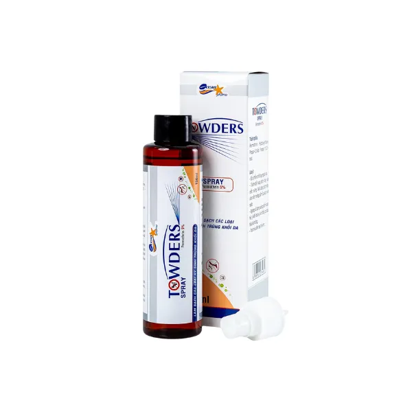Xịt dung dịch Towders Spray Ocean Pharma làm sạch các loại ký sinh trùng khỏi da