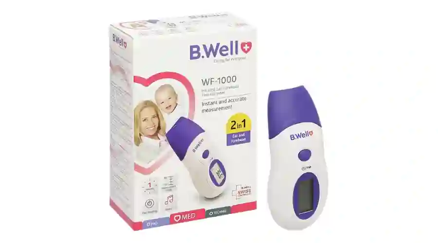 Nhiệt kế hồng ngoại đo trán, tai B.Well WF-1000