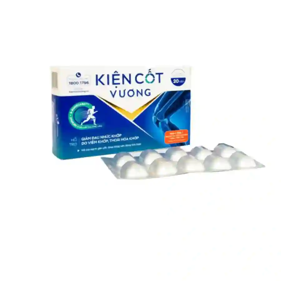 Viên uống Kiện Cốt Vương hỗ trợ giảm triệu chứng đau nhức khớp do viêm khớp, thoái hóa khớp