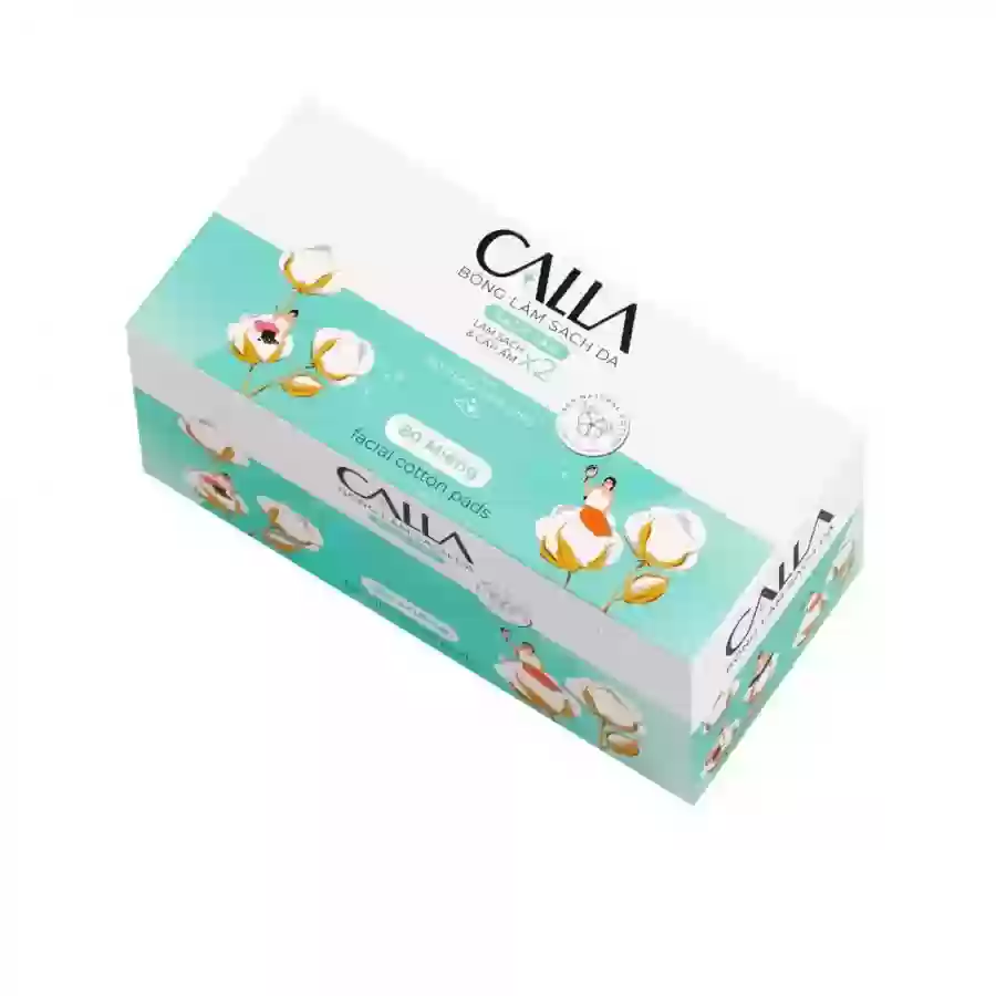 Bông Tẩy Trang Bông Bạch Tuyết Calla Hộp 80 Miếng
