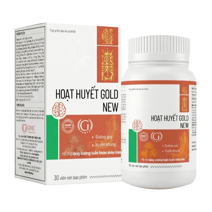 Hoạt Huyết Gold New hỗ trợ tăng cường tuần hoàn máu não