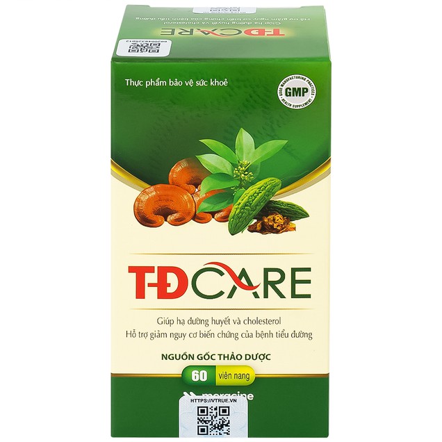 Viên uống TĐCare Meracine giúp hạ đường huyết và cholesterol