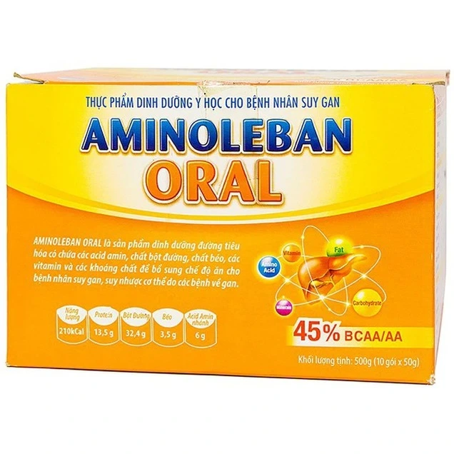 Bột pha Aminoleban Oral hỗ trợ bệnh nhân suy gan 