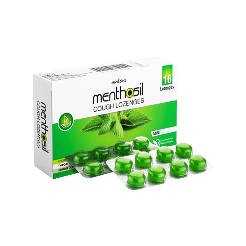  Viên ngậm ho Mehtas Menthosil-Ấn Độ-Hộp 2vỉ*8viên 