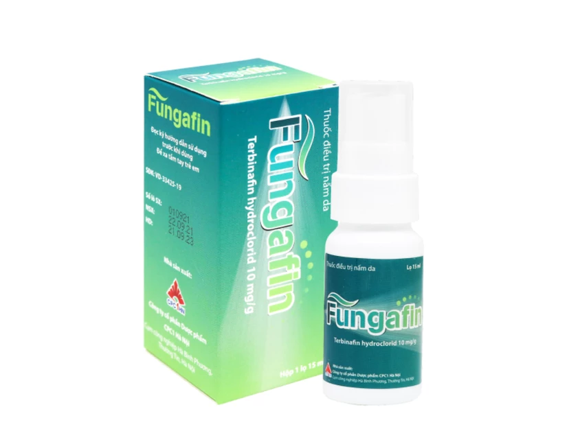 Thuốc Fungafin Spray 10mg điều trị nhiễm nấm (Hộp 1 lọ 15ml)