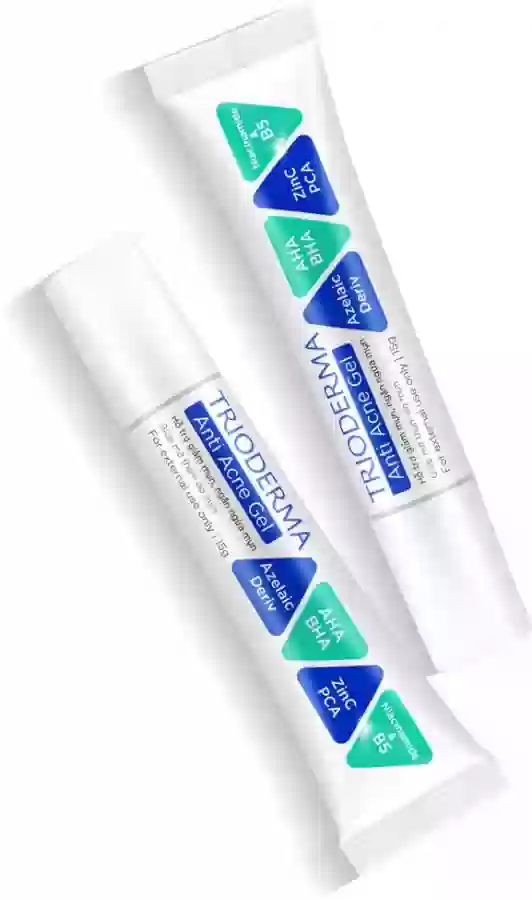 Gel bôi giảm mụn, kháng viêm, mờ thâm Trioderma Anti Acne Gel