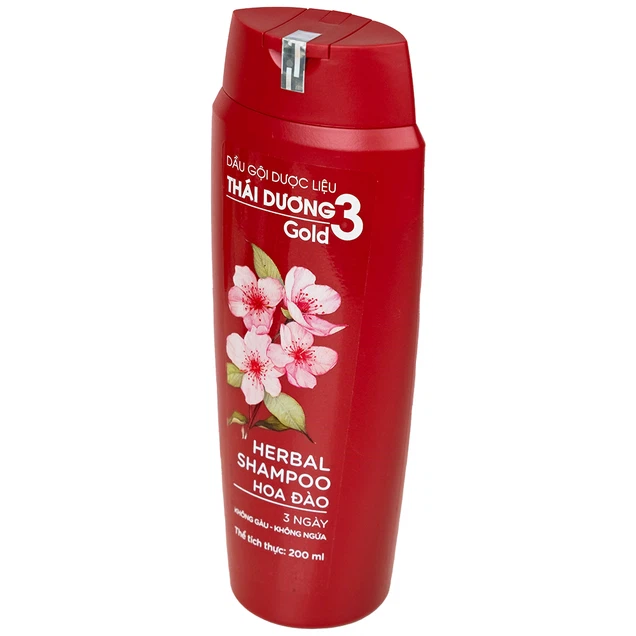 Dầu gội dược liệu Thái Dương 3 hương hoa sạch gàu mà vẫn suôn mềm (200ml)